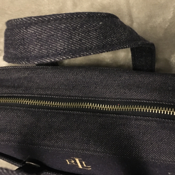 NEW~Lauren Ralph Lauren Denim Handbag**PRICE REDUCED* - Picture 4 of 6